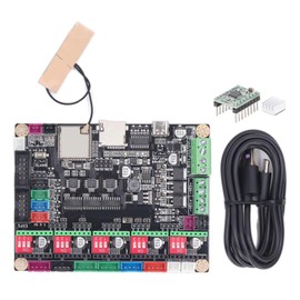 3D Printer Motherboard ESP32 240MHz MCU Control Board with 5 Pcs A4988 Stepper Motor Driver DC12‑24V