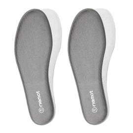riemot Mens Womens Memory Foam Shoe Insoles,Replacement Cushion Inserts for Ladies Trainers Shock Absorbing, Comfortable & Breathable Inner Soles, Grey, 7 UK/41 EU