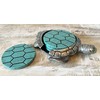 Sea Turtle Coaster Set - Nautical Ocean Beach Coastal Decor