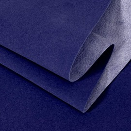 SiiRo 16 X 59 Inches Self Adhesive Velvet Fabric, Velvet Drawer Liner, Velvet Paper Sheets for Crafts, Felt Rolls with Adhesive Backing(Dark Blue)
