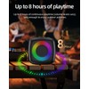 QDPKPI Portable Bluetooth Speaker, Wireless Speakers with RGB Light Show,