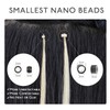 WENNALIFE Nano Bead Hair Extensions Human Hair, 50g 100s 14