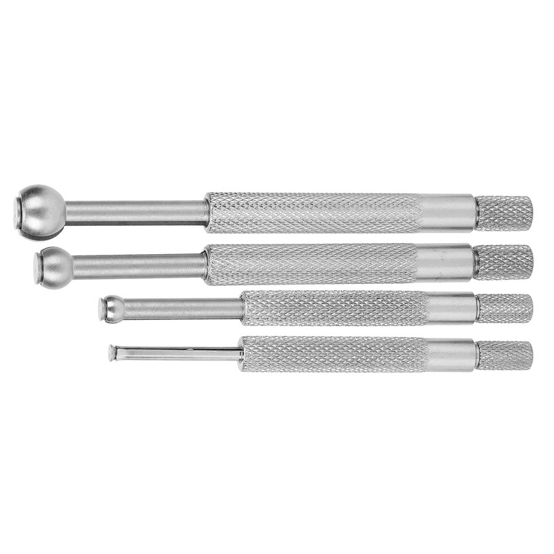 4Pcs Bore Gauge Telescopic BallType with Diamond NonSlip Handle Measuring