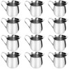 12 Pack Creamer Pitcher, 3 oz Stainless Steel Bell Creamer