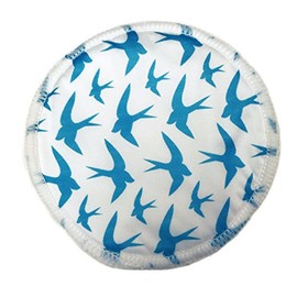 Ana Wiz Ana Wiz Washable Natural Bamboo Breast Pads (Pack of 4, Blue)