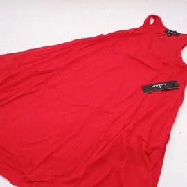 Lulus Dress Womens Medium Tupelo Honey Mini Trapeze Dress Strawberry Red M