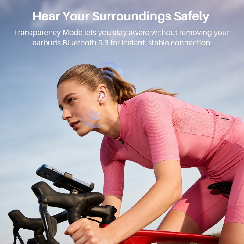 TOZO Hybrid Active Noise Cancelling Wireless Earbuds with 6 Mics