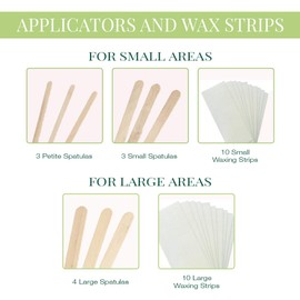 Clean + Easy Sensitive Microwave Waxing Kit - Soft Wax Hair Removal for Sensitive Skin – Full Body Wax Kit for Women, DIY Waxing for Face, Legs & Bikini, 10-Pc