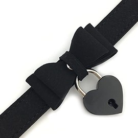 Destiny Love Bell Choker Collar Necklace Lolita Bow Collar Cat Kitty Velvet Necklace with Box for Women and Men (D4)