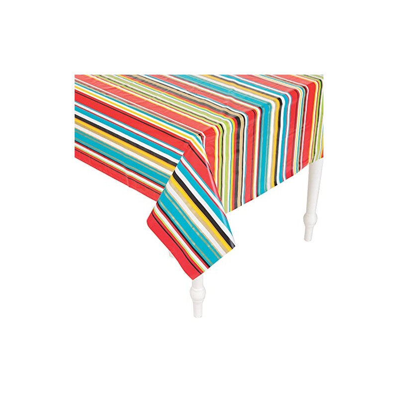 Fun Express Fiesta Sarape Plastic Tablecloth Roll