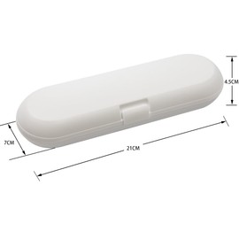 Plastic Electric Toothbrush Travel Case for Oral-B Pro Series, White