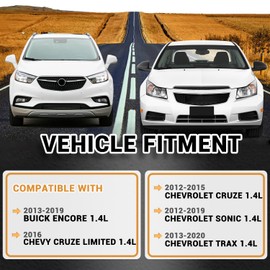 ROADGIVE Engine Valve Cover and Intake Manifold Kit with Valve Tube, Compatible with 2012-2020 Chevy Cruze Sonic Trax Buick Encore 1.4L, Replacement for 55573747 615-380 25193343