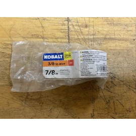 Kobalt 337803 SAE 3/8-in Drive 6-point 7/8-in Shallow Socket Chrome Vanadium