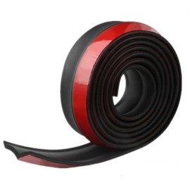 Torcarvh Universal Car Front Bumper Spoiler Rubber Sticker Protector Body Trim Outer Strips Bumper Lip Strips (2.5 Metres)