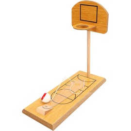 Desktop Basketball Game, Wooden Desktop Basketball Game Finger Basketball Hoop Shooting Toy for Parent-Child Interaction