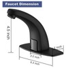 Bathfinesse Touchless Bathroom Sink Faucet, Commercial Auto Motion Sensor Faucet