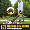 Neareen Cordless Leaf Blower, 600 CFM/125 MPH Turbo Boost Compatible