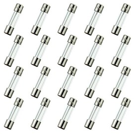 HUAREW T2AL250V 20 Pcs 5x20mm Slow Blow Glass Fuse 2A 250V 0.2 x 0.78 inch time delay Fuse