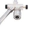 Haofy Stainless Steel Foam Cannon Dual Connector, Double Tip Attachment,