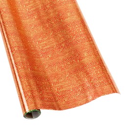 Caspari Pebble Foil Metallic Gift Wrapping Paper in Red & Gold - 30" x 6' Roll