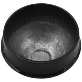 Ozark Fence - Chain Link Fence Round Dome External Post Caps - Black Coated Die Cast Aluminum Fence Post Caps - Chain Link Caps - 4 Pack - Fits 2-7/8" Round Metal Post