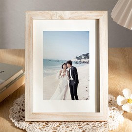 marysgift Picture Frames 8x10 Panoramic Picture Frame with Horizontal and Vertical Format for Tabletop (XK00405,10")