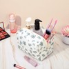 DOPENSPI Cute Makeup Bag, Quilted Cosmetic Bags Quilted Cotton Pouch
