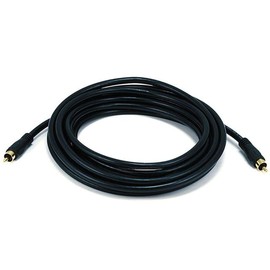Monoprice 15ft Coaxial Audio/Video RCA Cable M/M RG59U 75ohm (for S/PDIF, Digital Coax, Subwoofer & Composite Video)