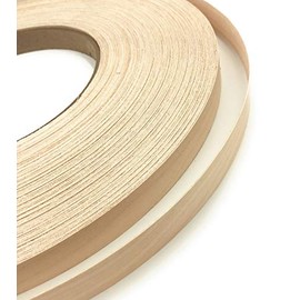 Edge Supply Rollo de bandas de madera contrachapada de abedul de 1-1/4 pulgadas x 250 pies, bordes de chapa de madera real sin procesar, bordes de chapa flexible, fácil aplicación para planchar en el