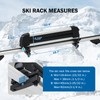 Gearantics 16.3 Inch Ski and Snowboard Rack for Car Roof,