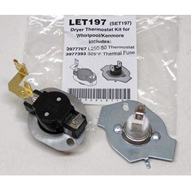 N197 Dryer Limit & Thermal Thermostat Kit for Whirlpool Kenmore W10900067