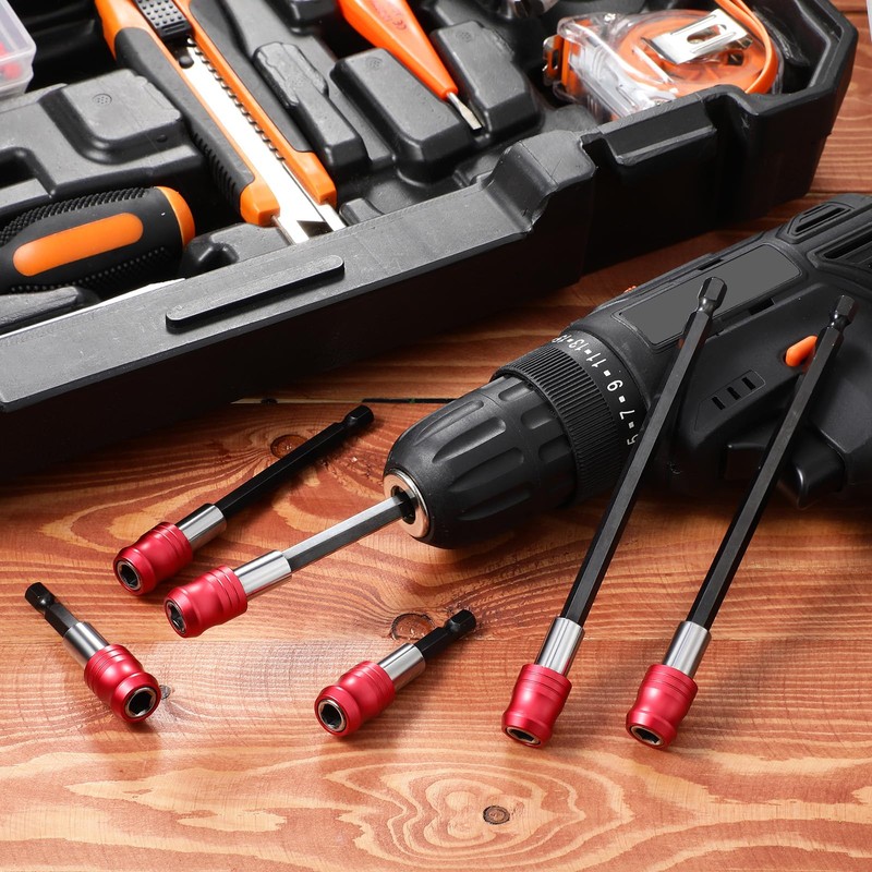 Honoson 12 Pcs Drill Bit Extension Magnetic Drill Extension Bit