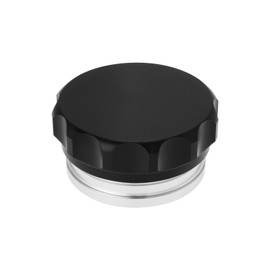 YINETTECH 2 Inch Inner Diameter 51 mm Aluminium Alloy Fuel Cap for Welding the Billet Filler Neck with Lid for Oil Fuel Water Tank Storage Container Lid Black