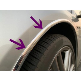 MyFrameAccessory 2005-2018 Jeep Models 4pc Chrome Wheel Well Fender Trim Molding Kit/5YR WRNTY