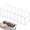 Belt Organizer,Acrylic Belt Storage Holder with Compartments | Clear Belt