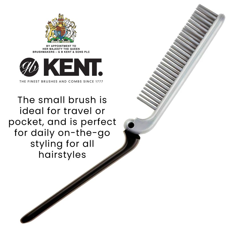 Kent For Men Travel Size Folding Styler Hair Brush