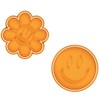 Flower Groovy Smiley Face Cookie Cutter & Stamp