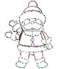 Product Works 48-Inch Pro-Line Animotion Waving Santa Christmas Decoration with