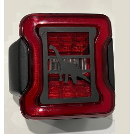 Jeep Long Neck Dinosaur in 3D for Jeep  Led Version JK/JKU/JL Rear Tail Light Cover