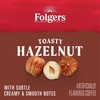 Folgers Toasty Hazelnut Flavored Ground Coffee, 9.6 Ounce Canister (Pack