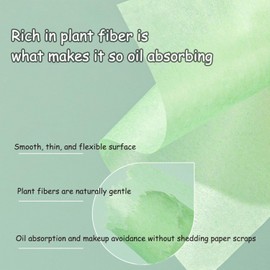 200 Sheets Oil Absorbing Sheets for Face, Makeup Blotting Paper Oil Blotting Sheets, Oil Blotting Sheets for Face Soft Oil Unisex Blotting Papers for Oily Care (Green tea+Gardenia)