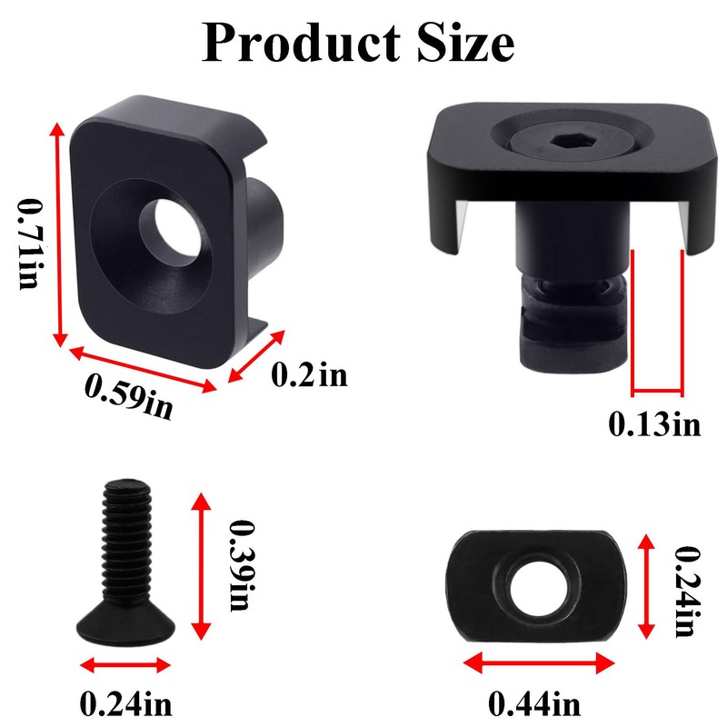 Ficero Metal Pressure Switch Cable Guides for M-LOK System, Flashlight