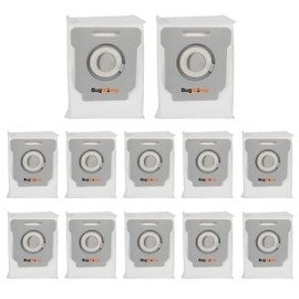12 Pack Vacuum Replacement Bags | Effective Dust Filtration & Compatible with iRobot Vacuum Bags & Roomba Vacuum Bags I, S & J Series | Automatic Dirt Disposal Bags