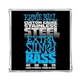 Ernie Ball Extra Slinky - Cuerdas para bajo eléctrico, acero inoxidable, calibre 40-95