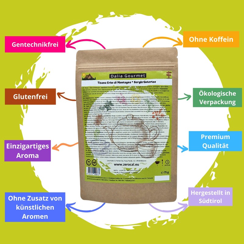 Herbal Tea Loose Mountain Herbal Tea 75 g Premium Quality