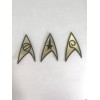 3pc Set Star Trek Science Medical Engineering Insignia Uniform Iron-On
