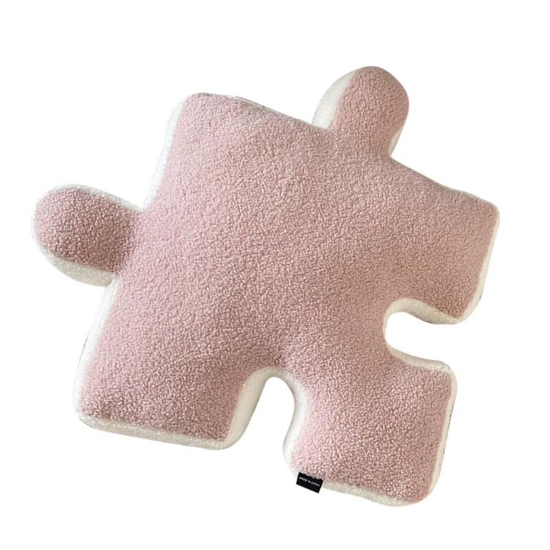 Plush Throw Pillow Ultra Soft Cushion Puzzle Special Shaped for