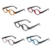 VisionGlobal 5 Pairs Reading Glasses with Spring Hinge, Blue Light