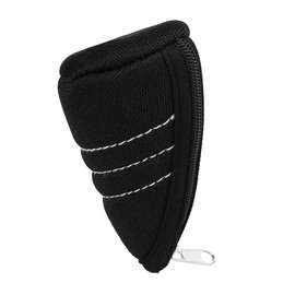 sourcing map Black Zipper Closure Gear Shift Knob Cover for Auto Car