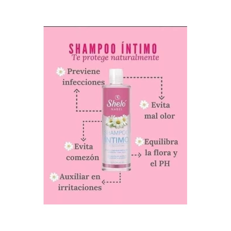Sheló Nabel Shampoo Intimo Con, Crema Depiladora, Shelo Nabel.